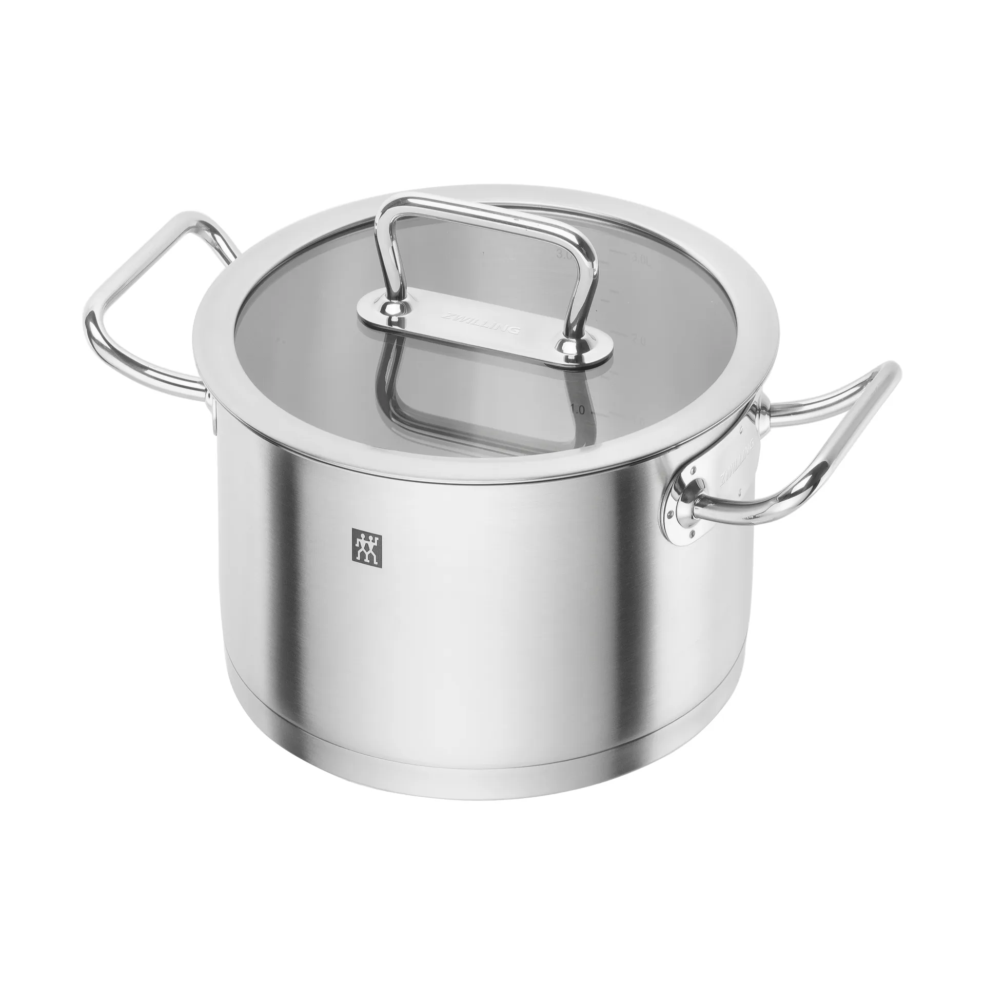 Zwilling pro gryde høj med glaslåg rustfrit stål, 3,5 L Zwilling