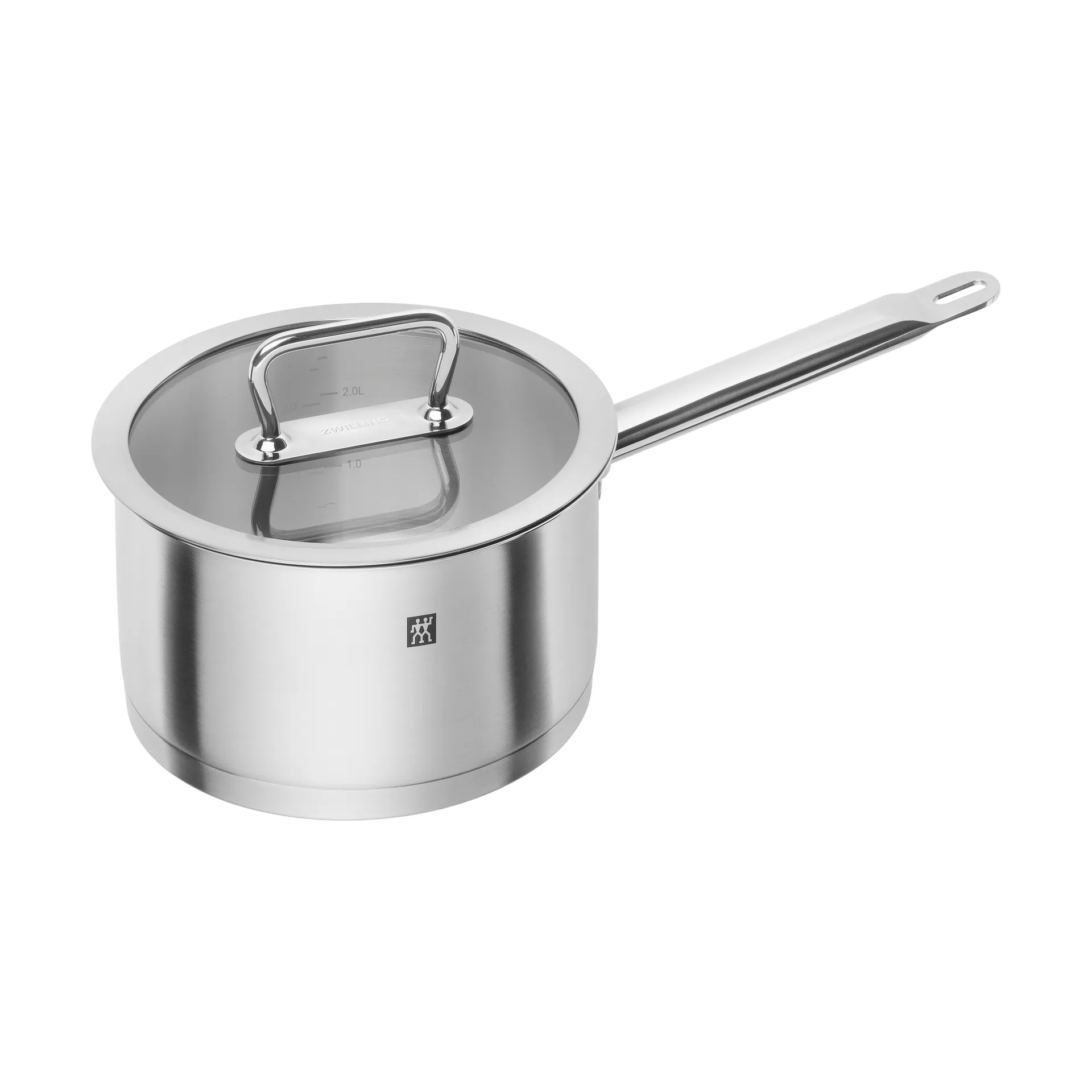 Zwilling Pro kasserolle med glaslåg rustfrit stål, 3,1 L Zwilling