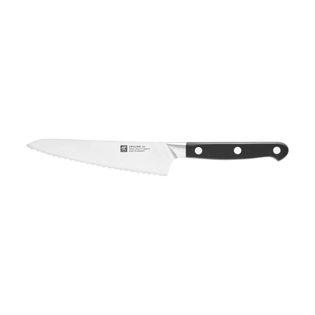 Zwilling Zwilling Pro kompakt tandet kokkekniv 14 cm Sort-rustfrit stål