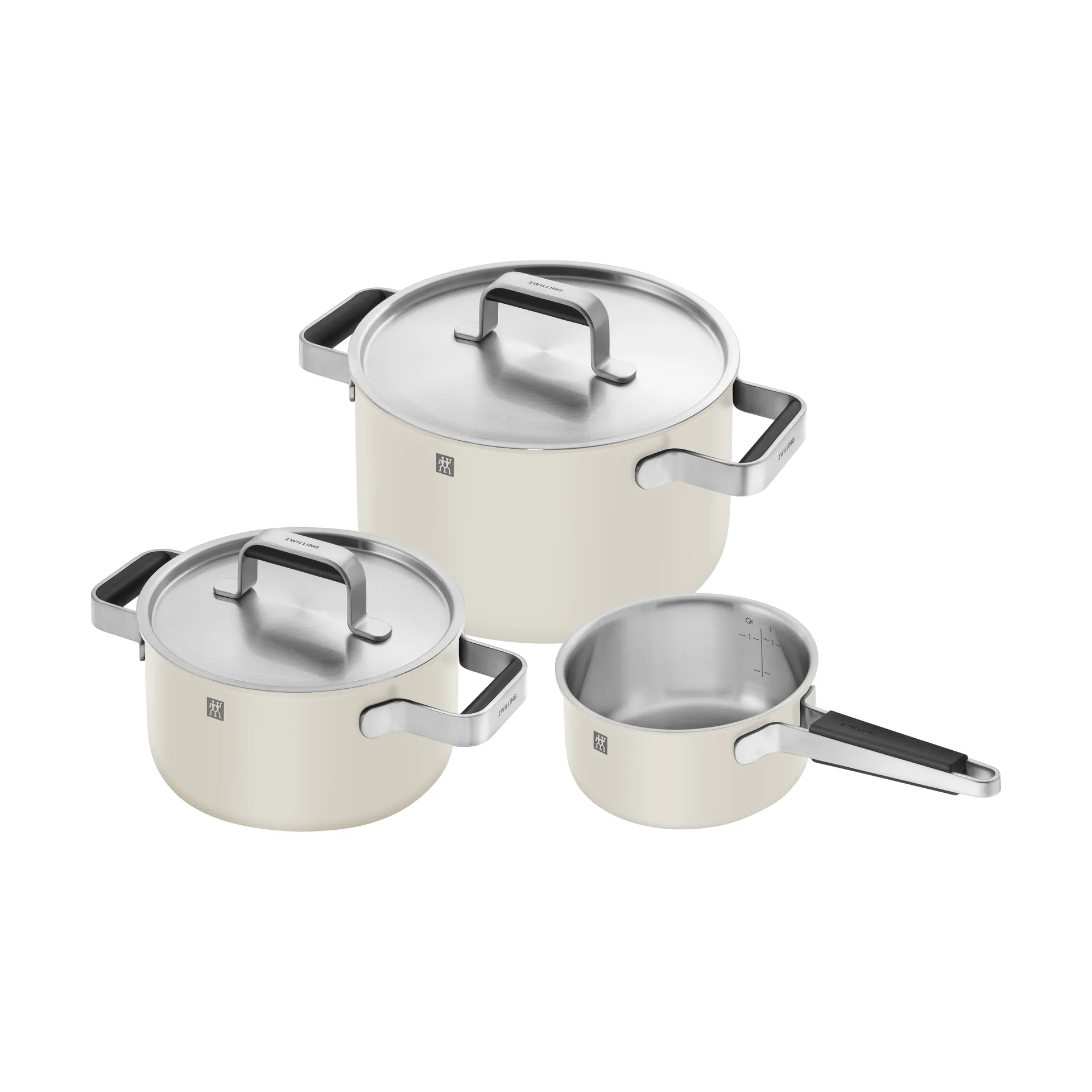 Zwilling Pure kasserollesæt 5 dele, Elfenbenshvid Zwilling
