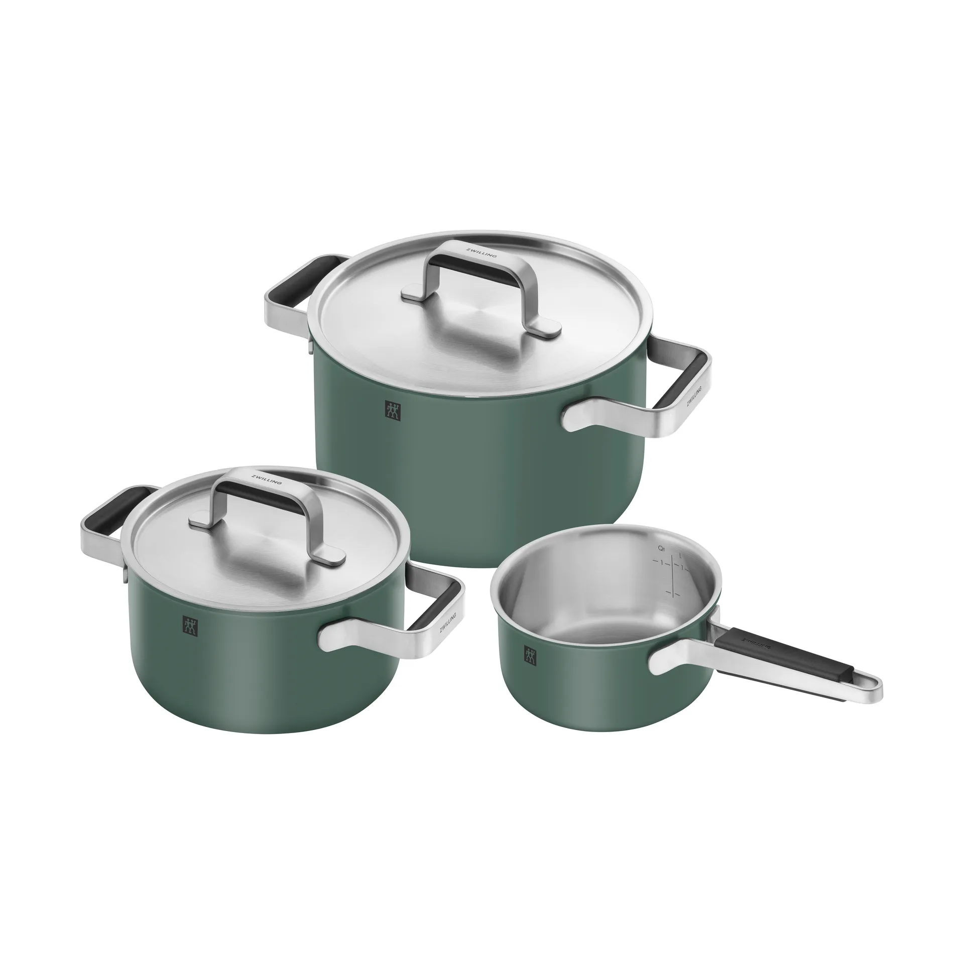 Zwilling Pure kasserollesæt 5 dele, Grøn Zwilling