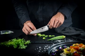 Zwilling Tanrei kompakt kokkekniv 14 cm - Damaskus-sort - Zwilling