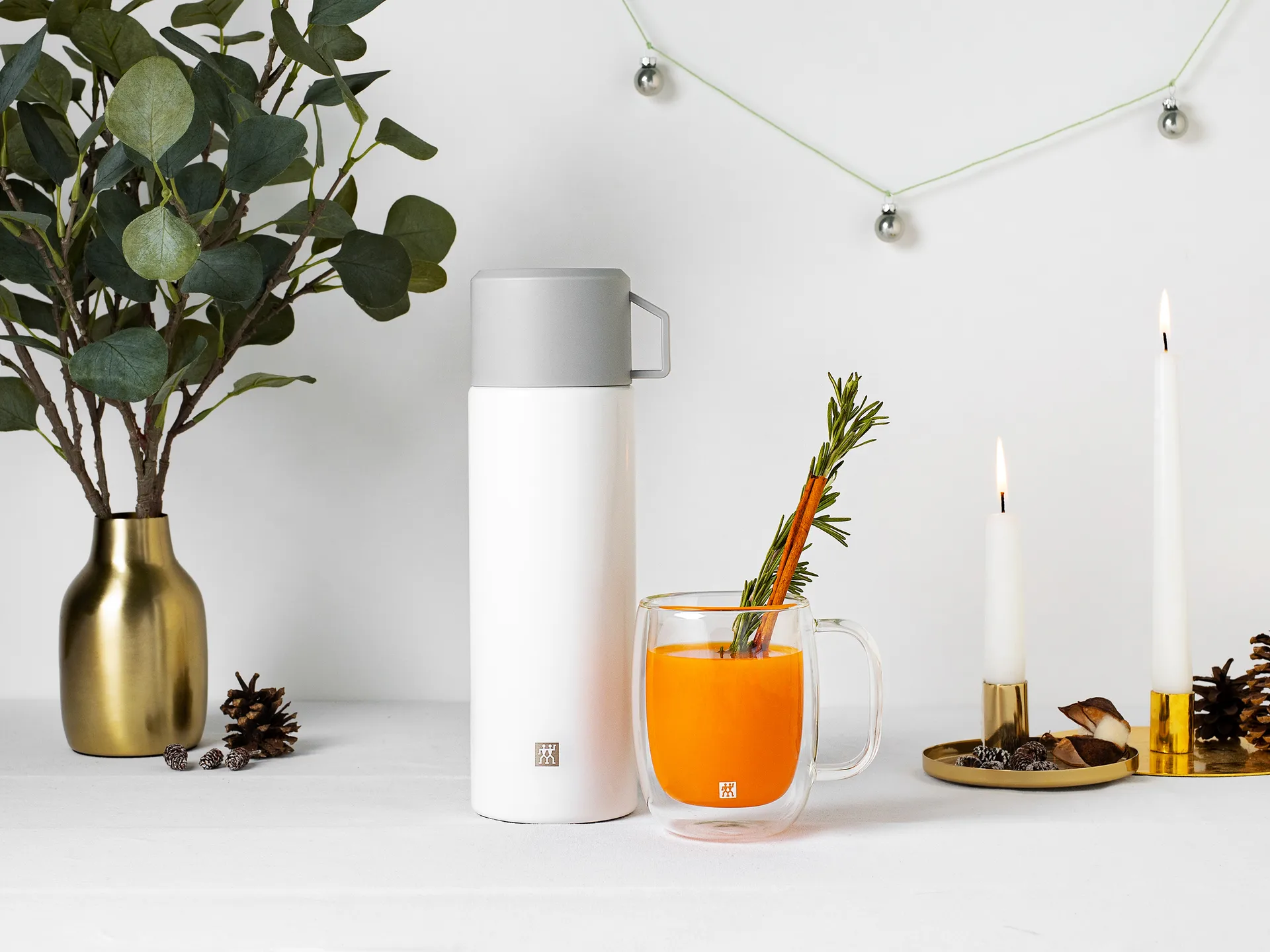 Zwilling Thermo Termokande 1 L, Sølv/Hvid Zwilling