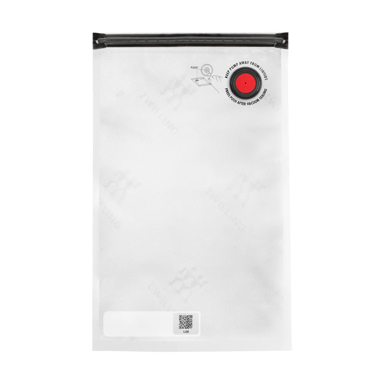 ZWILLING Fresh & Save Vacuum food storage bag Plastik Sort Transparent